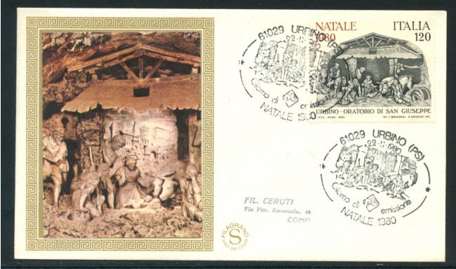 1980 - LOTTO/18523 - REPUBBLICA - NATALE - FDC