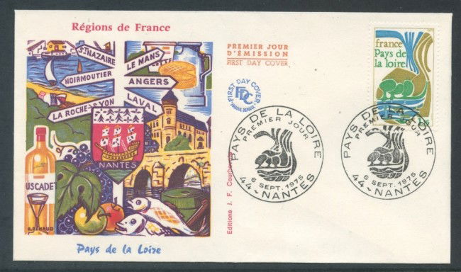 1975 - FRANCIA - PAESI DELLA LOIRA - BUSTA FDC - LOTTO/26487