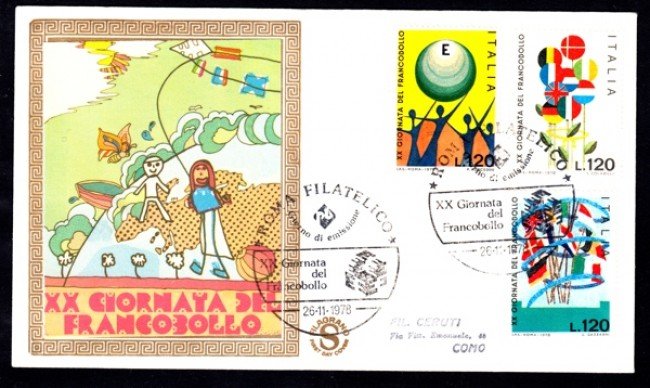 1978 - LOTTO/13139 - REPUBBLICA - GIORNATA DEL FRANCOBOLLO - BUSTA FDC