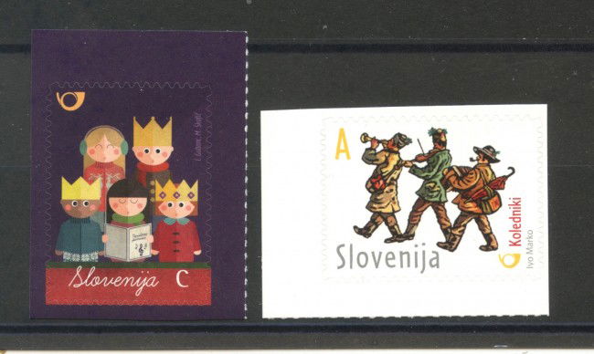 2015 - SLOVENIA - NUOVO ANNO 2v. - NUOVI ADESIVI - LOTTO/34619