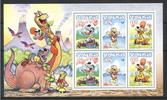 1998 - SLOVENIA - PERSONAGGI DEI FUMETTI  FOGLIETTO - NUOVO - LOTTO/33950