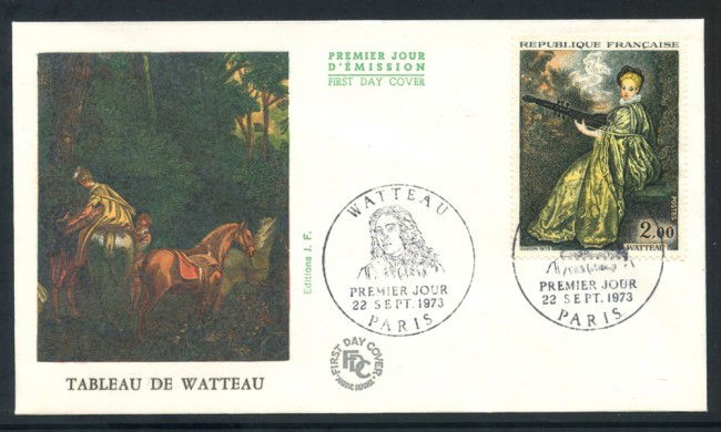 1973 - FRANCIA - DIPINTO DI WATTEAU - BUSTA FDC - LOTTO/25814