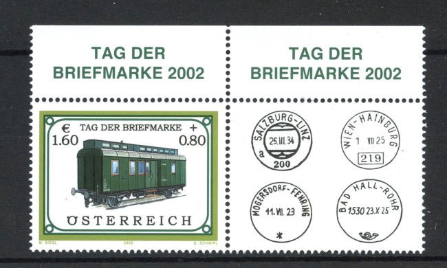 2002 - AUSTRIA - LOTTO/41924 - GIORNATA FRANCOBOLLO - NUOVO
