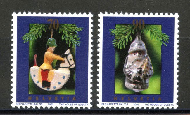 2003 - SVIZZERA - NATALE 2v. - NUOVI - LOTTO/37410