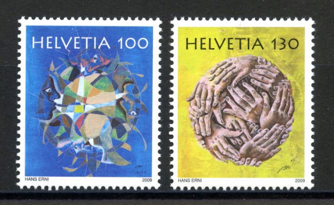 2009 - SVIZZERA - LOTTO/37605 - HANS ERNI 2v.- NUOVI 