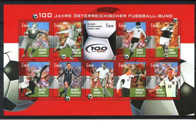 2004 - AUSTRIA - LOTTO/41985 - FEDERAZIONE CALCISTICA - FOGLIETTO NUOVO
