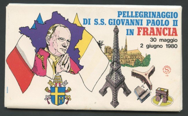 1980 - LOTTO/13212 - VATICANO - VISITA DI S.S. GIOVANNI PAOLO II° IN FRANCIA