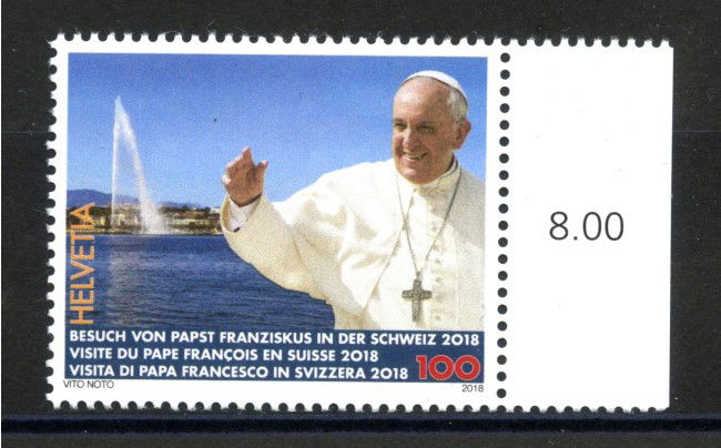 2018 - SVIZZERA - LOTTO/39740 - VISITA PAPA - NUOVO