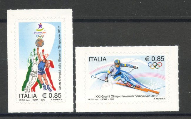 2010 - REPUBBLICA - OLIMPIADI 2v. - LOTTO/37217