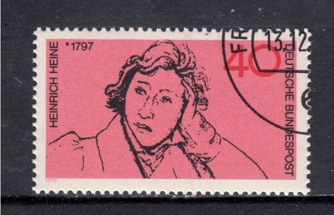 1972 - GERMANIA FEDERALE - HEINRICH HEINE - USATO - LOTTO/31524U