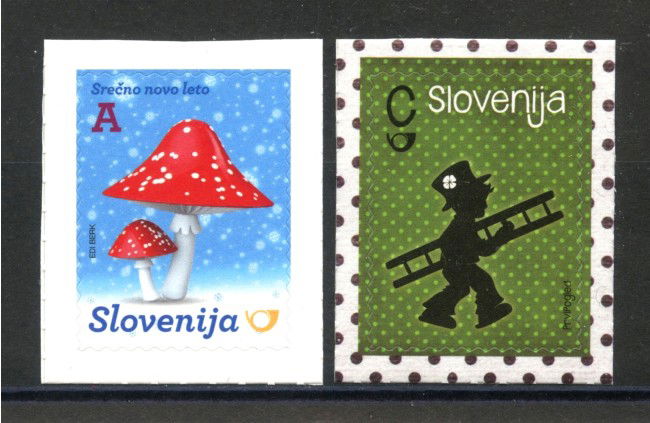 2014 - SLOVENIA - NUOVO ANNO 2v. - NUOVI ADESIVI - LOTTO/34585