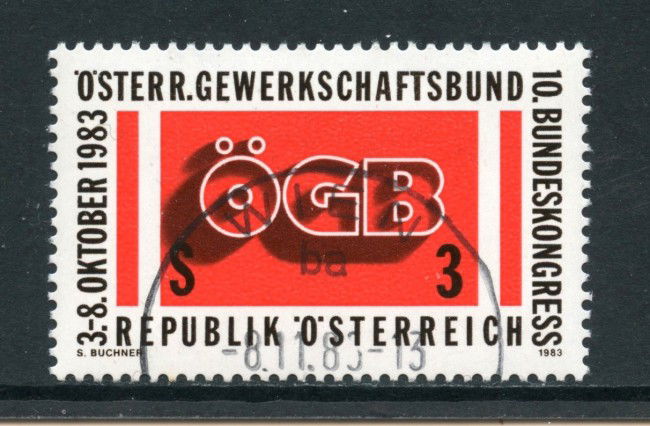 1983 - AUSTRIA - CONGRESSO SINDACATI - USATO - LOTTO/28308