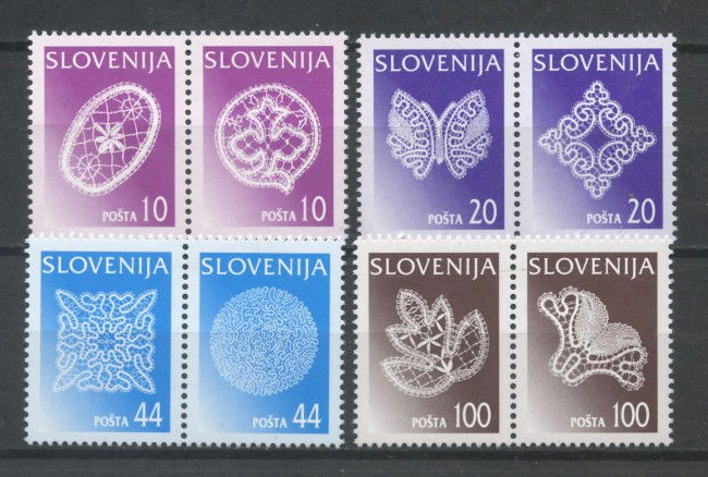 1997 - SLOVENIA - MERLETTI DELL'ISTRIA  8v. - NUOVI - LOTTO/33935