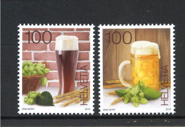 2019 - SVIZZERA - LOTTO/42155 - LA BIRRA 2v. - NUOVI