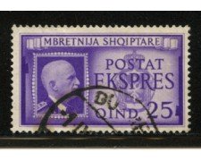 1940 - LOTTO/12436 - ALBANIA ITALIANA - 25q. ESPRESSO - USATO