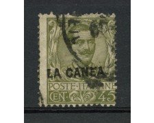 LA CANEA - 1905 - LOTTO/13331 - 45c. OLIVA VITT. EMANUELE - USATO