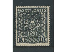 1923/24 - LOTTO/14264 - AUSTRIA - 5000 Kr. ARDESIA - USATO