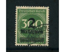 1923 - LOTTO/17885 - GERMANIA REICH - 2Mn. su 300m. VERDE - USATO