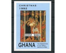 1992 - LOTTO/19505 - GHANA - NATALE FOGLIETTO - NUOVO