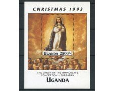 1992 - UGANDA - LOTTO/19731 - NATALE  FOGLIETTO - NUOVO