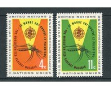 1962 - LOTTO/21347 - ONU U.S.A - LOTTA ALLA MALARIA 2v. - NUOVI