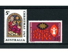 1969 - AUSTRALIA - LOTTO/22362 - NATALE 2v. - NUOVI