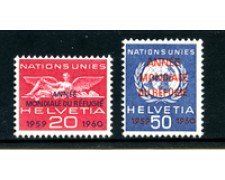 1960 - LOTTO/23111 - SVIZZERA - SERVIZIO ANNO RIFUGIATO  2v. - NUOVI