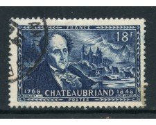1948 - FRANCIA - CHATEAUBRIAND - USATO - LOTTO/28509