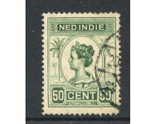 1913/14 - INDIE OLANDESI - 50 cent. VERDE - USATO - LOTTO/28813