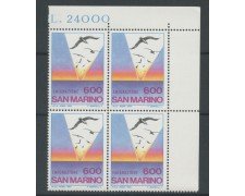 1985 - LOTTO/8053Q - SAN MARINO - EMIGRAZIONE - QUARTINA NUOVI
