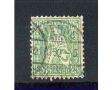 1881 - LOTTO/9816 - SVIZZERA - 25c. VERDE - USATO