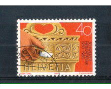 1980 - LOTTO/SVI1101U - SVIZZERA - 40c. ARTIGIANATO - USATO