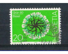 1980 - LOTTO/SVI1100U - SVIZZERA - ESP. VERDE 80 - USATO