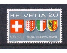1965 - LOTTO/SVI752N - SVIZZERA - NUOVI CANTONI  - NUOVO