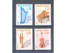1989 - LOTTO/205CPN - FRANCIA - PREANNULLATI STRUMENTI MUSICALI 4v. - NUOVI
