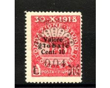 1921 - FIUME - LOTTO/42320 - SEGNATASSE 0,04 SU 10 CENT. - NUOVO