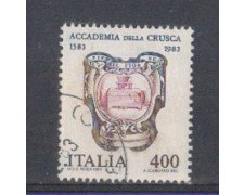 1983 - LOTTO/6779U - REPUBBLICA - ACCADEMIA CRUSCA - USATO