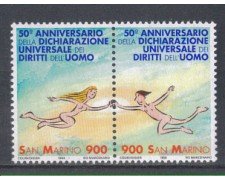1998 - LOTTO/8197 - SAN MARINO - DIRITTI DELL'UOMO