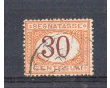 1870 - LOTTO/REGT7U - REGNO - 30c. SEGNATASSE - USATO