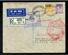 1933 - MAROCCO - LOTTO/42363 - 3° VIAGGIO ZEPPELIN IN AMERICA DEL SUD