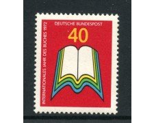 1972 - GERMANIA - 40p. ANNO DEL LIBRO - NUOVO - LOTTO/31063