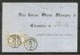 1863 - REGNO DI SARDEGNA - LOTTO/40262 - 1 Cent. PER STAMPATI - COPPIA SU BUSTA